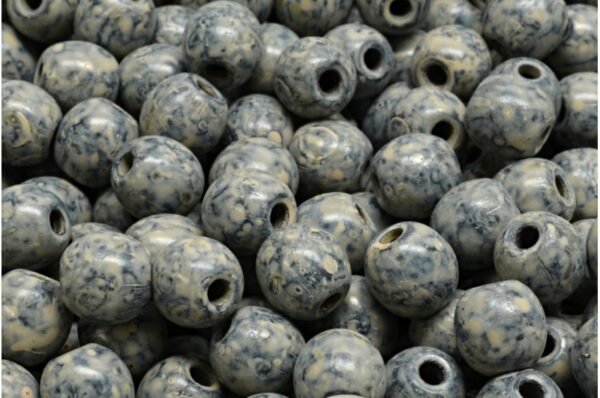 Round Druck Beads with BIG HOLE 2,0mm - Imagen 1