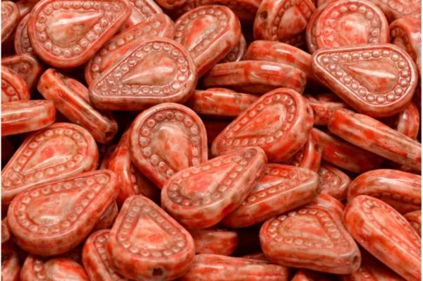 Filigree Tear Drop Beads 14x10mm - Image 1