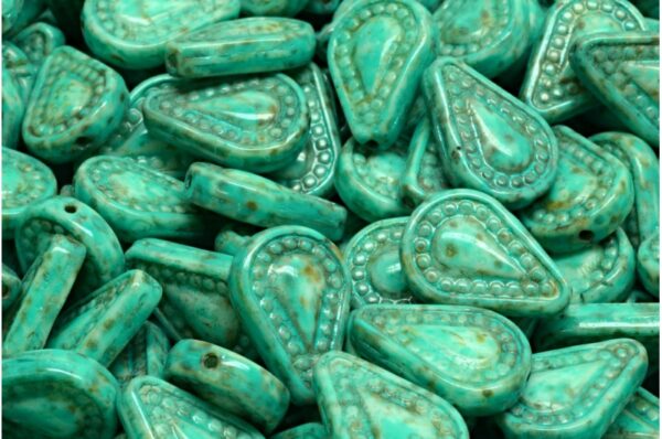 Filigree Tear Drop Beads 14x10mm - Imagen 1