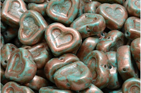 Heart Beads 14x12mm - Image 1