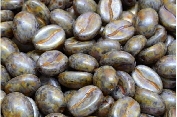 Coffee Bean Beads 11x8mm - Imagen 1