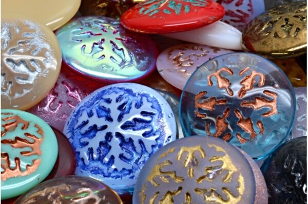Snowflake Cabochon Beads 21x21mm - Imagen 1