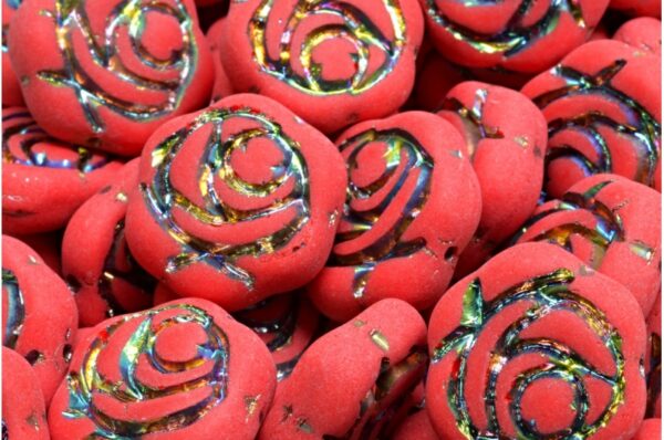 Rose Flower Beads 18mm - Image 1