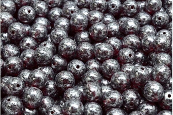 Round Druck Beads 6x6mm - Image 1