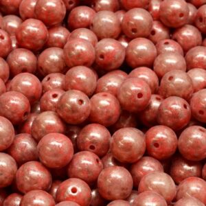Round Druck Beads 6x6mm