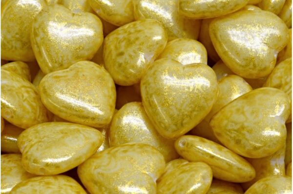 Heart Beads 15x16mm Side Hole - Image 1