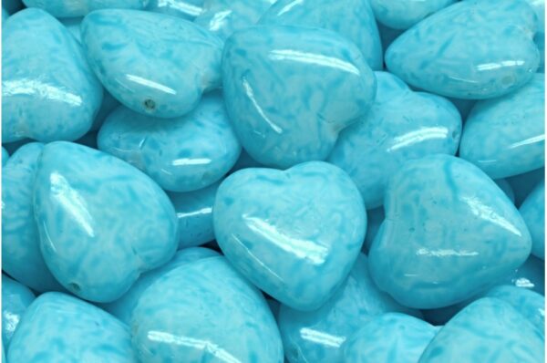 Heart Beads 15x16mm Side Hole - Image 1