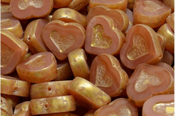 TCB Heart Beads 14x12mm - Image 1