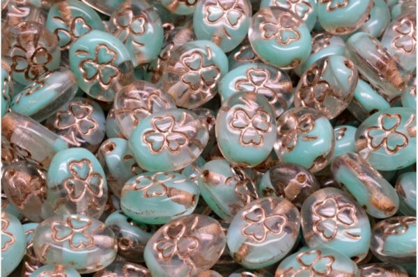 Shamrock Oval Beads 10x8mm - Imagen 1
