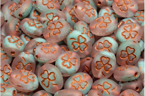 Shamrock Oval Beads 10x8mm - Imagen 1