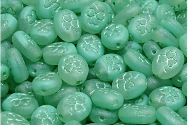 Shamrock Oval Beads 10x8mm - Imagen 1