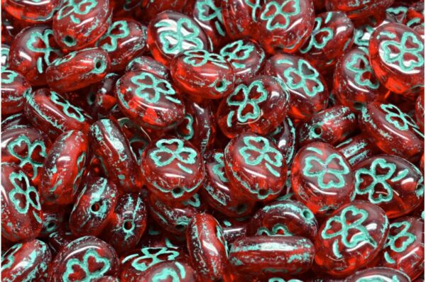 Shamrock Oval Beads 10x8mm - Imagen 1