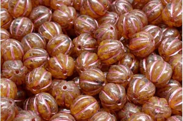 Melon Beads 8x8mm - Image 1