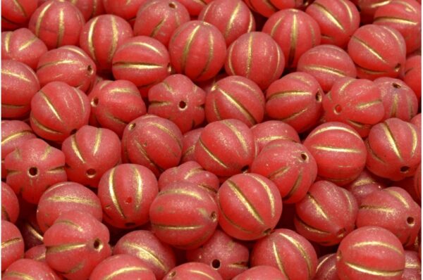 Melon Beads 8x8mm - Image 1