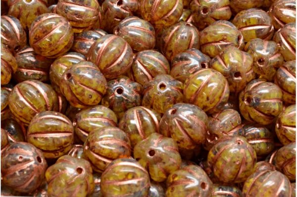 Melon Beads 8x8mm - Image 1
