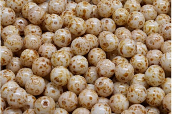 Round Druck Beads 6mm - Image 1