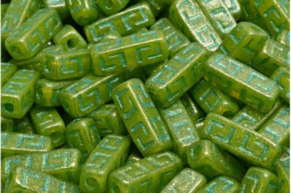 Celtic Block Beads 15x5mm Large hole - Image 1