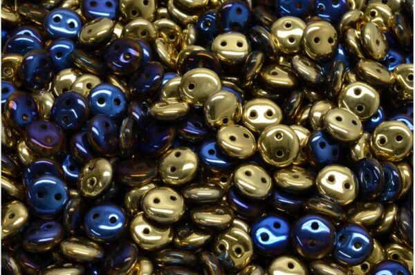 2 Hole Lentil Beads 6x6mm - Image 1