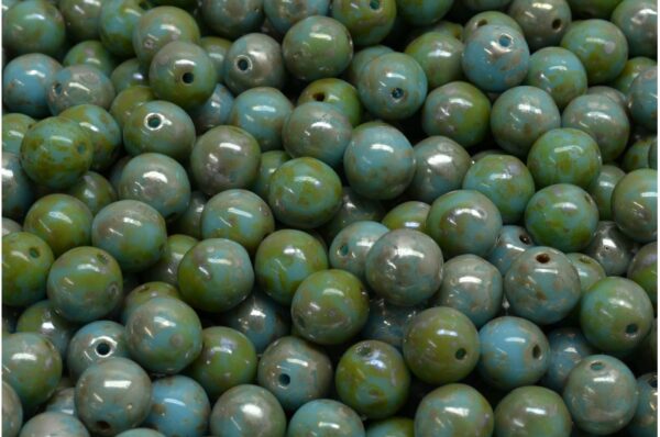Round Druck Beads 6mm - Image 1