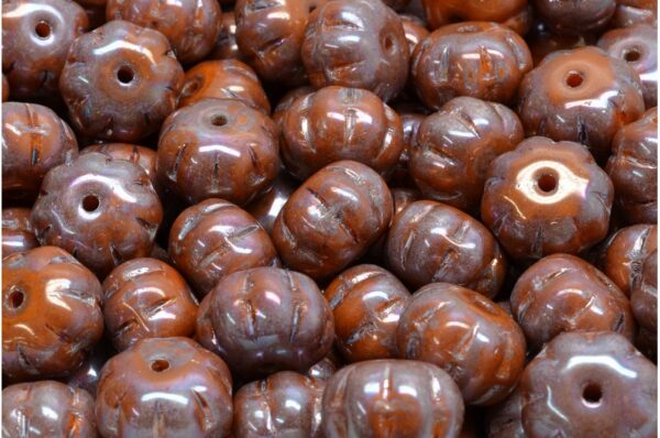 Pumpkin Beads 8x11mm - Image 1