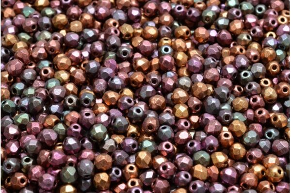 Firepolished Round Beads 3mm - Imagen 1