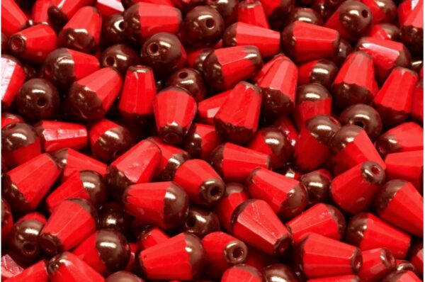 Firepolished Drop Beads 8x6mm - Image 1