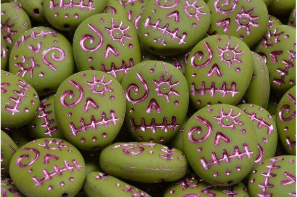 Woodoo Funny Face Beads 16x13mm - Image 1