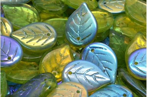 Apple Leaf Beads 18x13mm - Image 1
