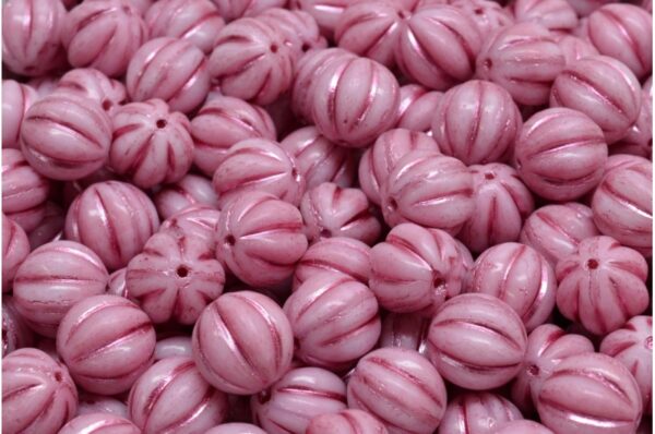 Melon Beads 8x8mm - Image 1