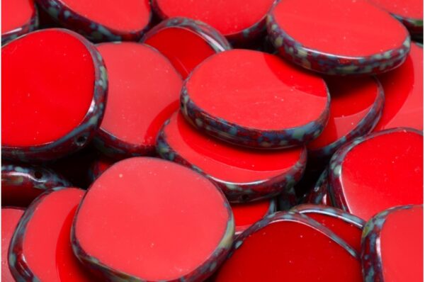 TCB 8 Edged Designed Beads 22x22mm - Image 1