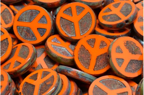 TCB Peace Beads 16x16mm - Image 1