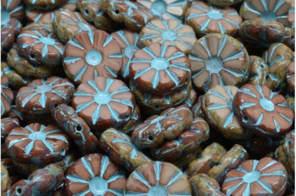 TCB Sunflower Beads 12x12mm - Image 1