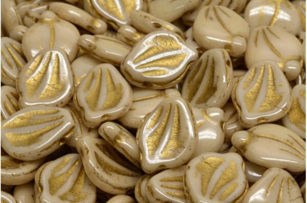 Peony Petal Beads 12x15mm - Image 1