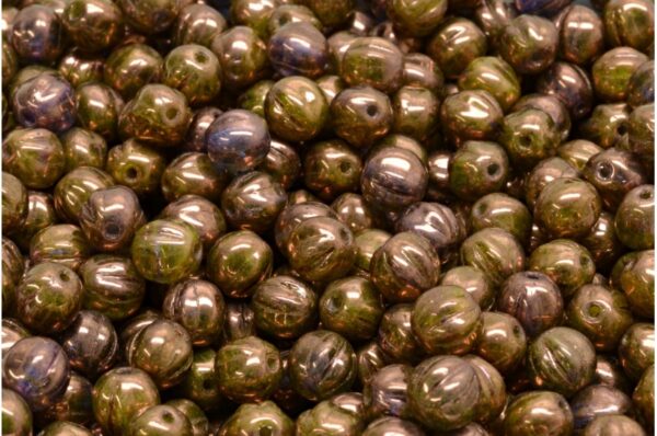 Melon Beads 6x6mm - Image 1