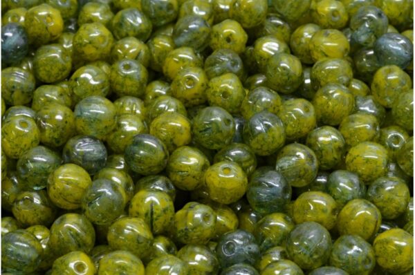 Melon Beads 6x6mm - Image 1