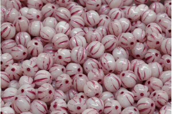 Melon Beads 6x6mm - Image 1