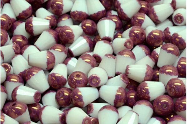 Firepolished Drop Beads 8x6mm - Image 1