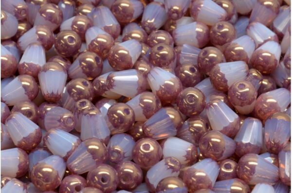 Firepolished Drop Beads 8x6mm - Image 1