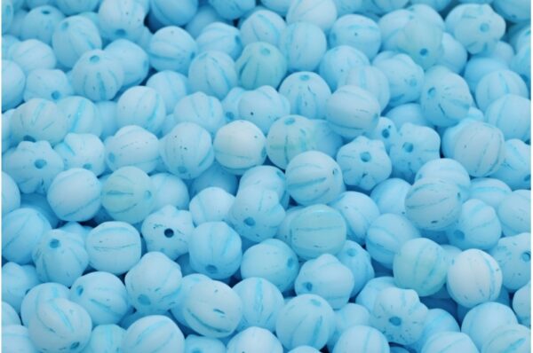 Melon Beads 6x6mm - Image 1