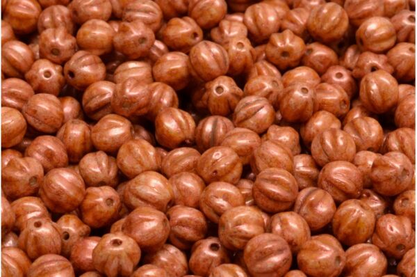 Melon Beads 6x6mm - Image 1