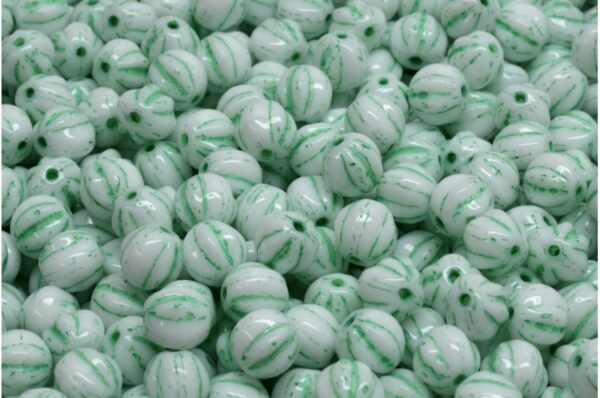 Melon Beads 6x6mm - Image 1