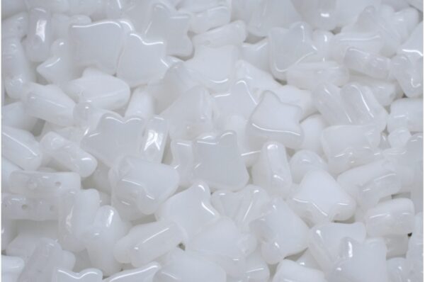 2 Holes Flat Tulip Bell Beads 9x9mm - Image 1