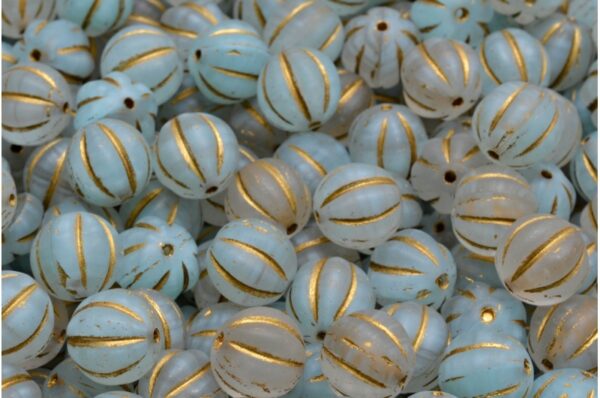 Melon Beads 8x8mm - Image 1