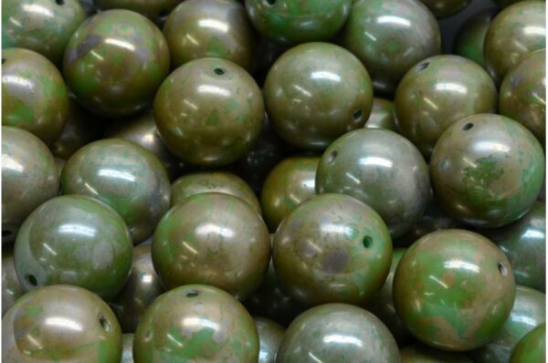 Round Druck Beads 12mm - Image 1