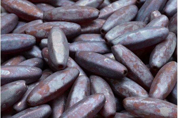 Peeled Olive beads 19x7mm - Image 1