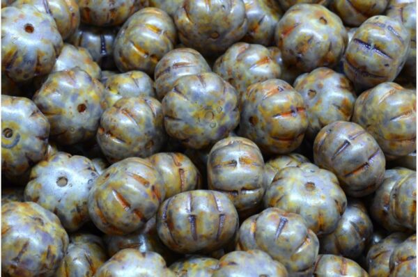 Pumpkin Beads 8x11mm - Image 1