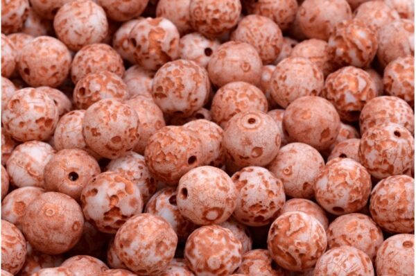 Round Druck Beads 8mm - Image 1