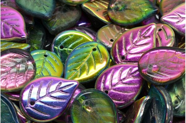 Apple Leaf Beads 18x13mm - Image 1