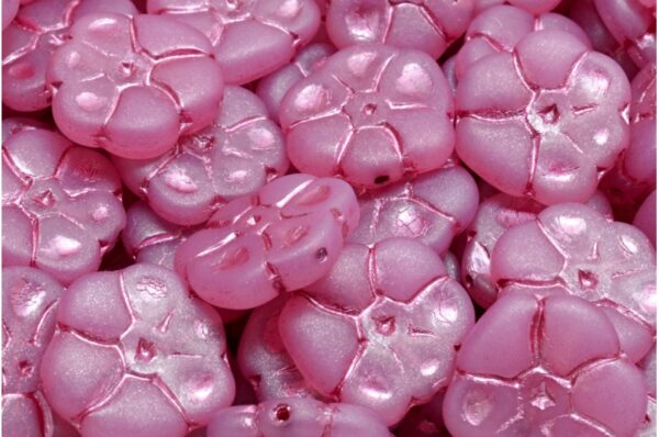 Primrose flower beads 15x15mm - Image 1