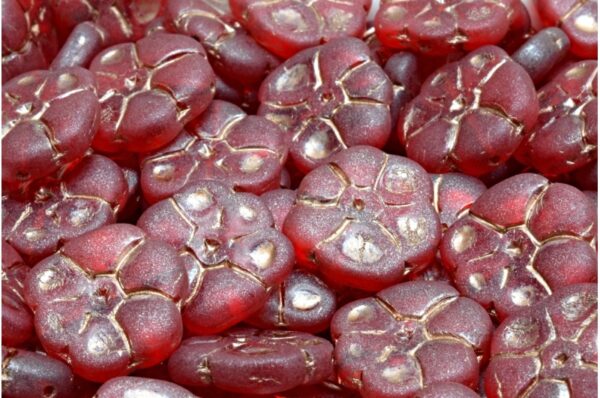 Primrose flower beads 15x15mm - Image 1